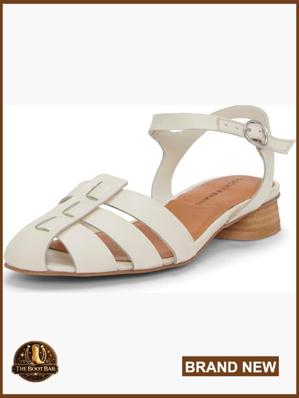 Women's Heeled Sandals with Ankle Strap Buckle Closure